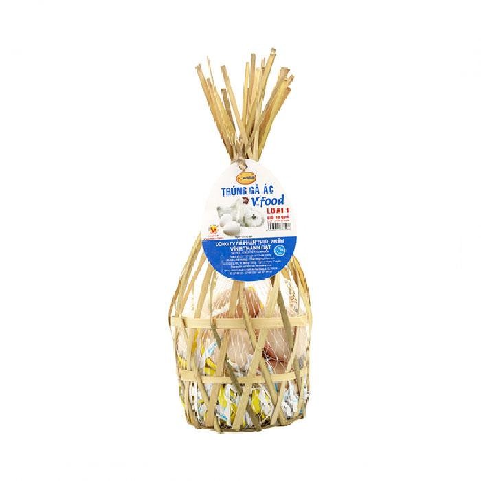 Trứng gà ác V.food 10trứng/giỏ – F
